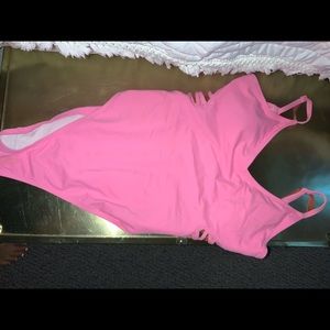 Pink one piece